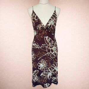 Vintage Laundry by Shelli Segal Abstract Printed Midi Dress